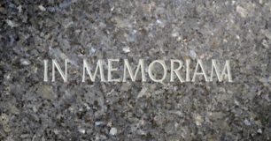 Image of engraved headstone 'In Memoriam'