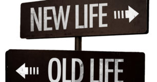 Image of New Life and Old life sign post