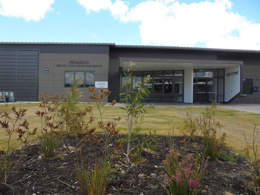 Image of the entrance to Melaleuca Remand and Reintegration Facility