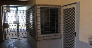 Image of outside an Office in Unit 2 with Reinforced Grille