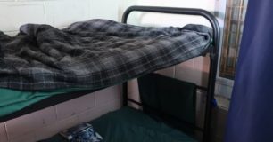 Image of tubular bunks in women's cell at Roebourne Regional Prison