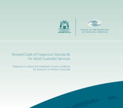 Image of Revised Code of Inspection Standards for Adult Custodial Services Publication