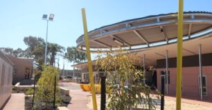 Image of the women's precinct at Greenough Regional Prison with the new building to the right