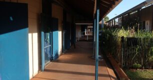 Image of outside the cell blocks at Broome Regional Prison