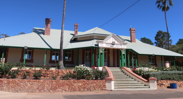 A photo of a heritage building at Wooroloo Prison Farm.