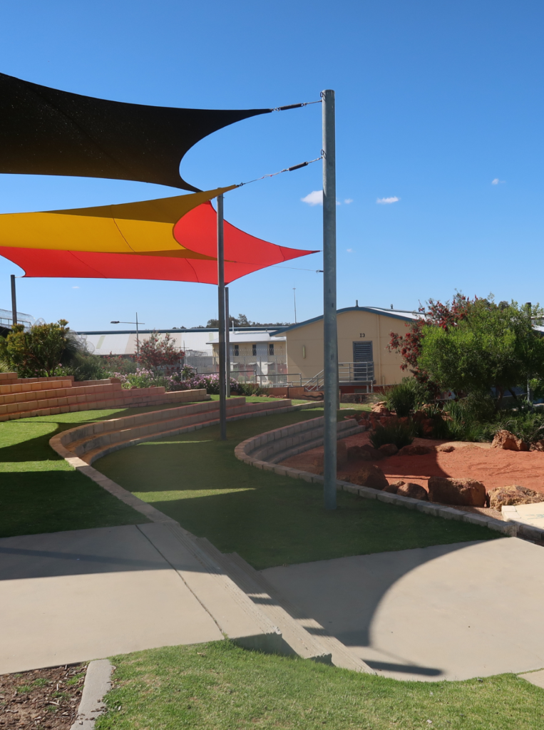 Image of the outside recreation area at Acacia Prison